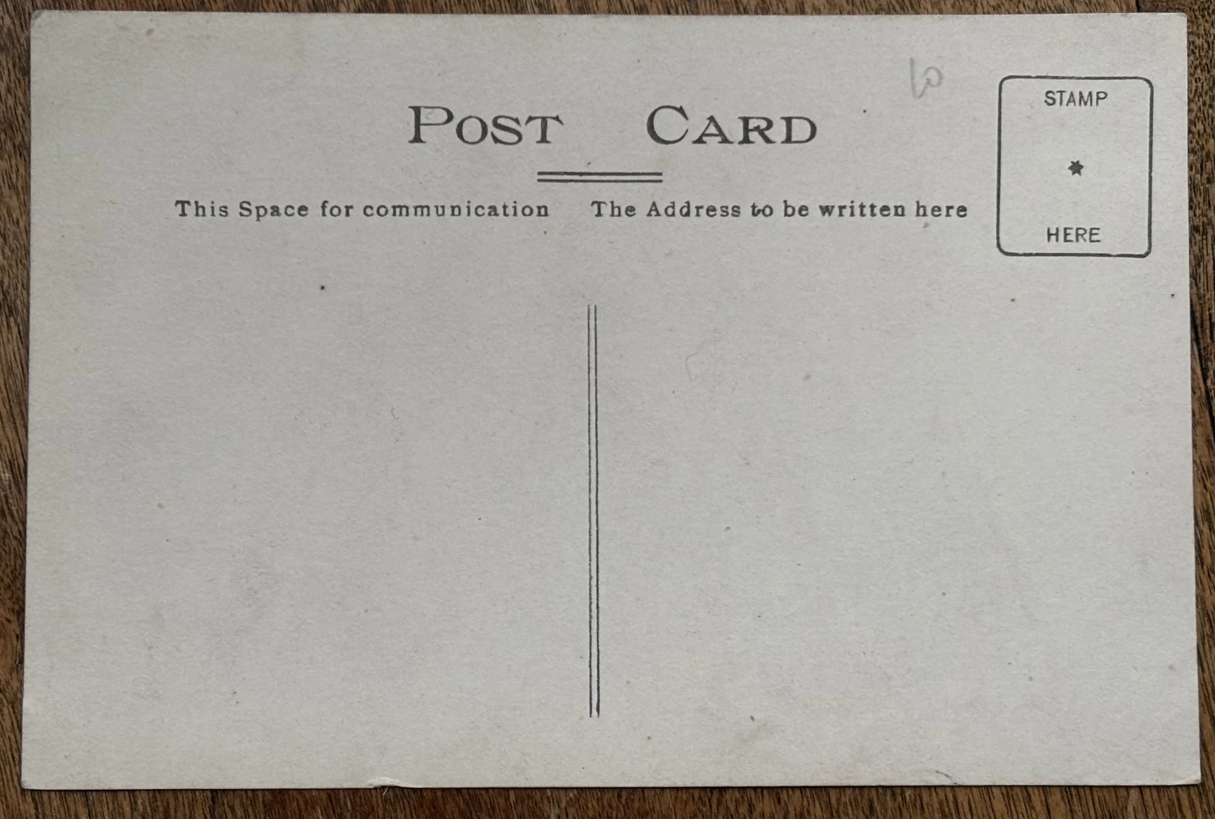 Back of Scarborough photographers postcard