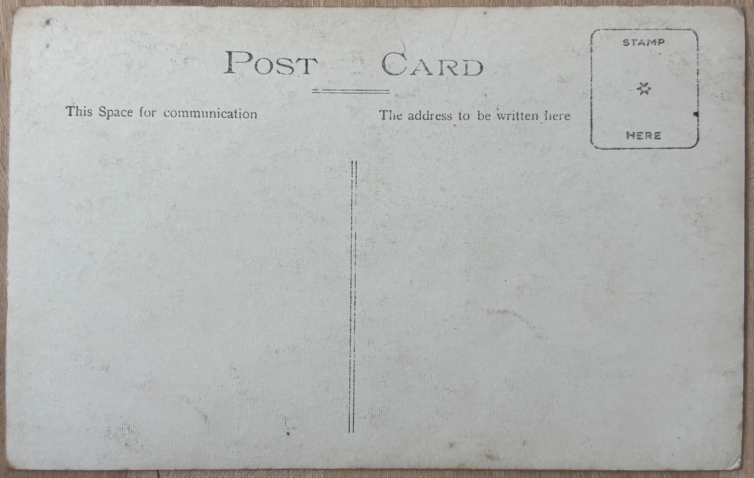 Back of photographic postcard by Walter Garlick Scarborough