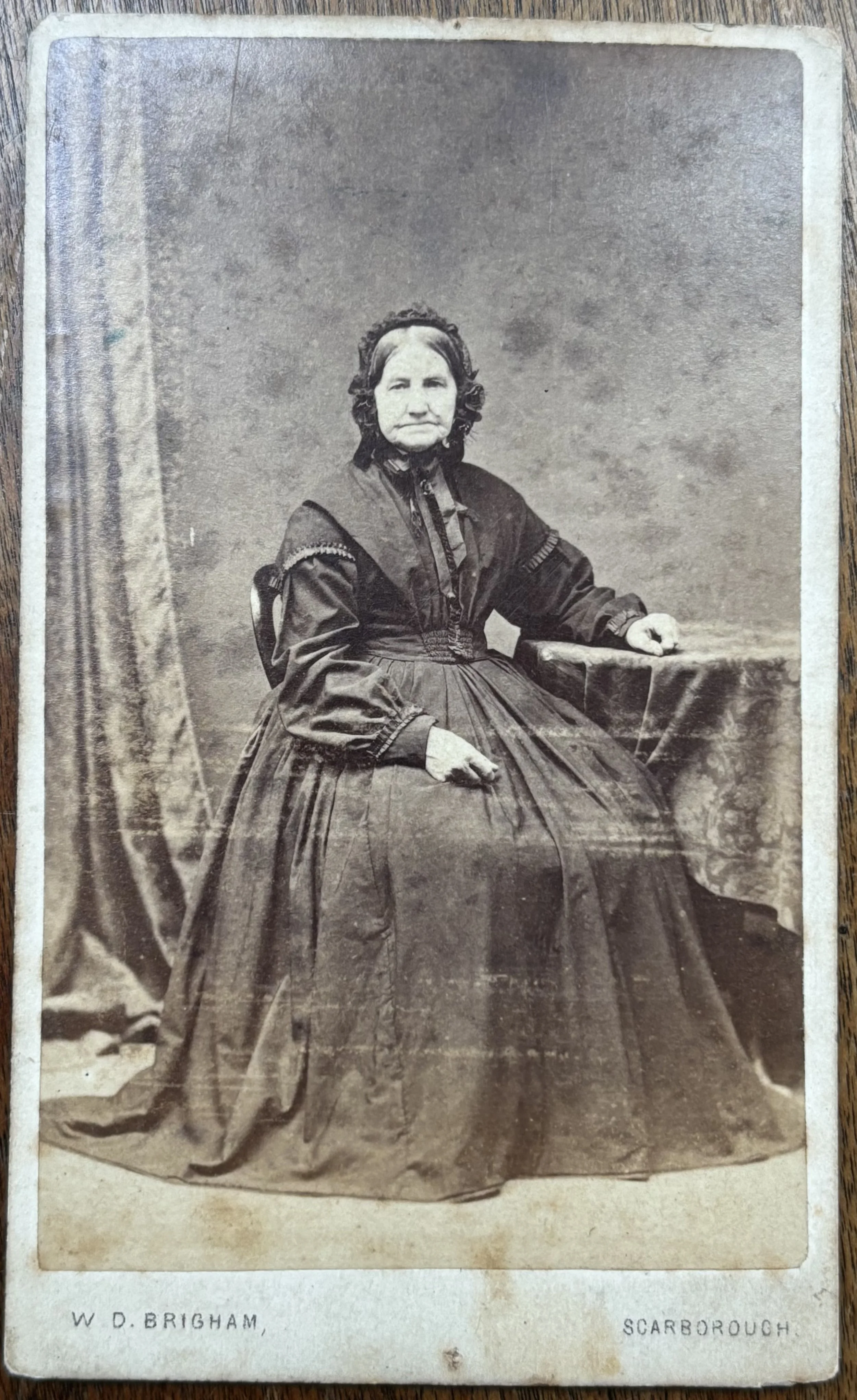 Portrait of an unknown woman by William Dobson Brigham, Scarborough Photographer