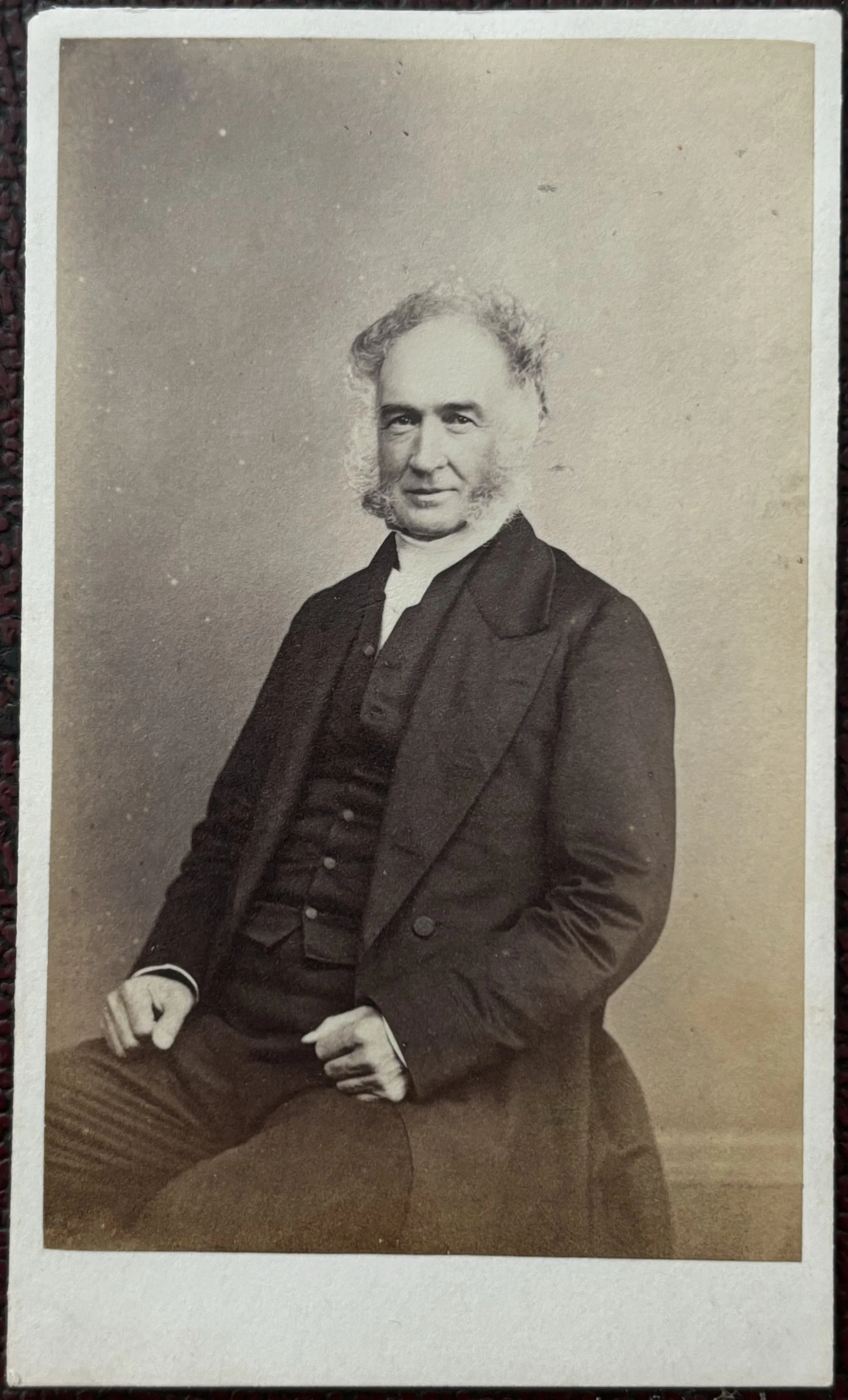 Carte de visite portrait by Wigney, Scarborough Photographer