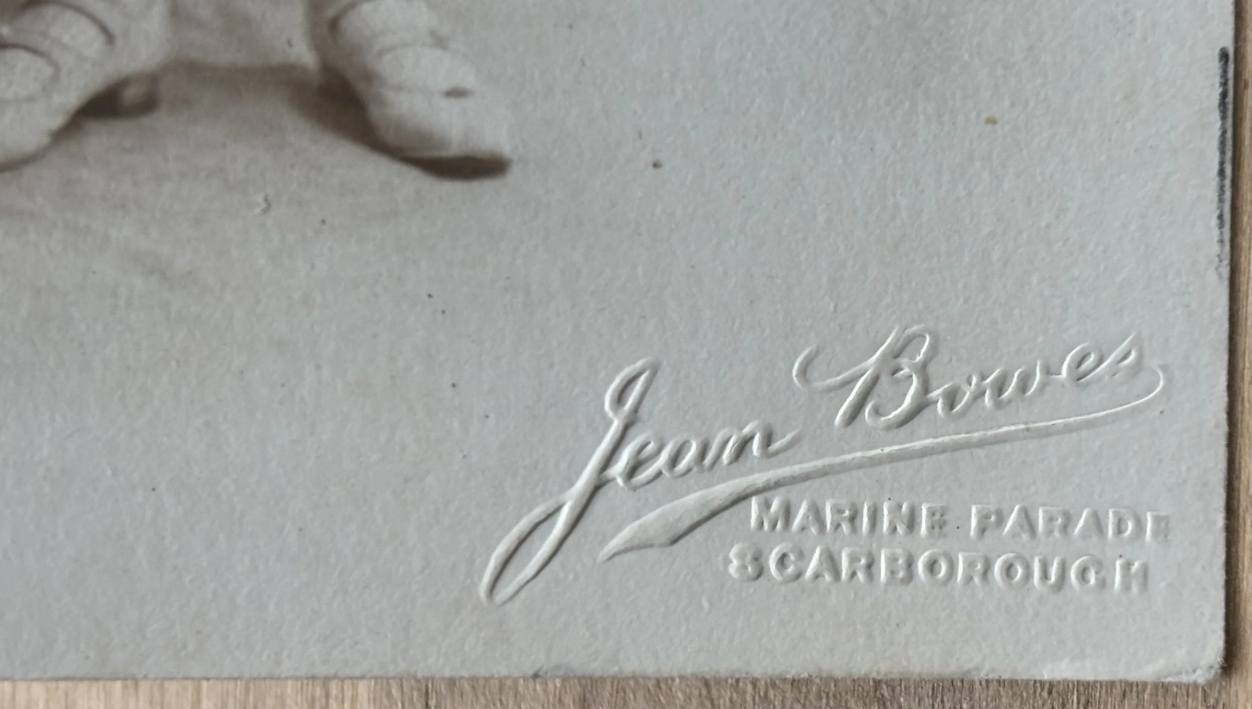 detail of photograph by Jean Bowes of Scarborough