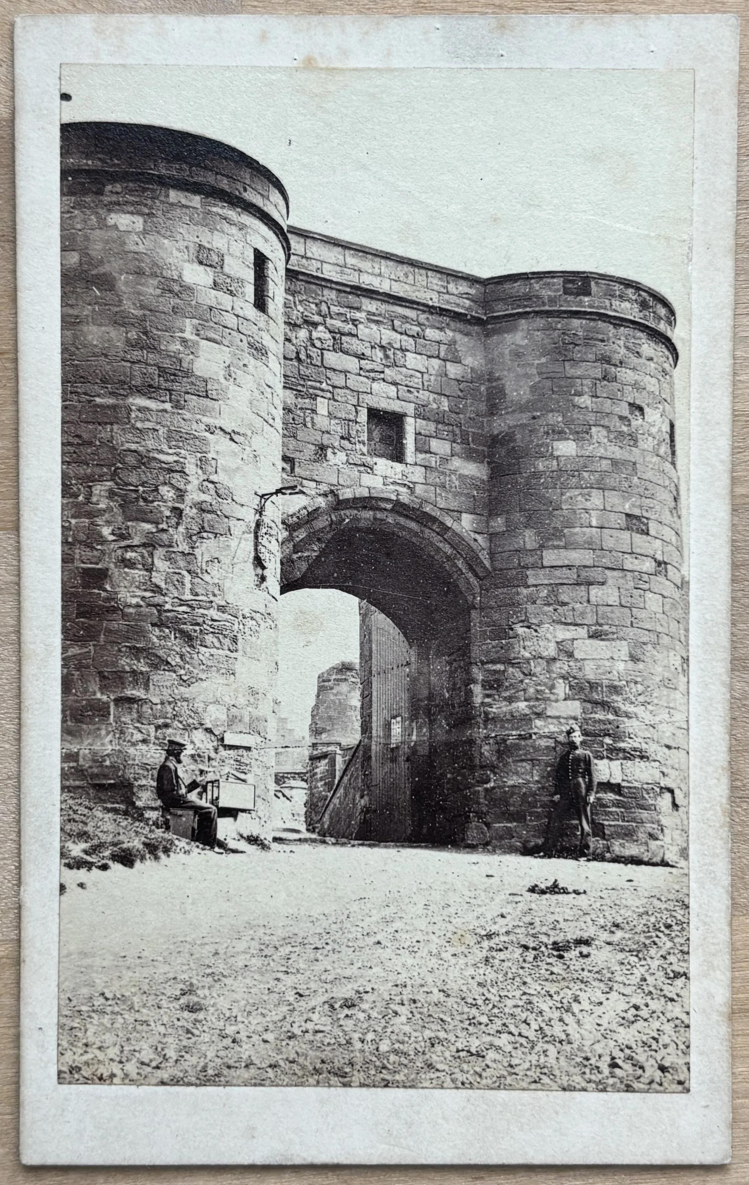 Scarborough Castle, carte de visite by John Inskip Scarborough photographer