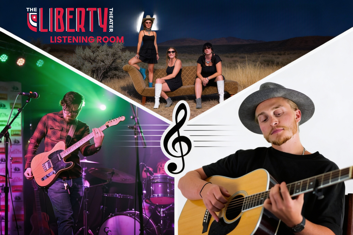 Liberty Listening Room: Columbia Jones + Jacob Rountree + Hurdy Gurdy Girls