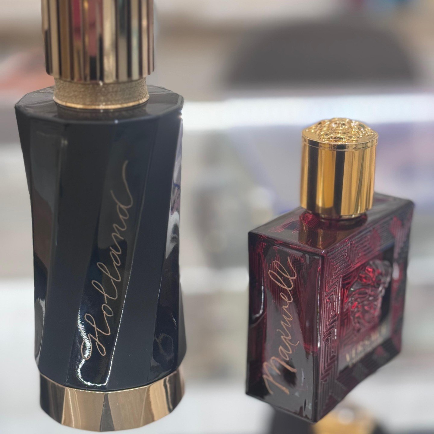 Looking for a meaningful gift? ✨ Engrave memories onto keepsakes&mdash;perfume or cologne bottles, wine glasses, wine bottles, liquor bottles, metal items, and more. Each piece is crafted just for you, making every occasion unforgettable. Ready to gi