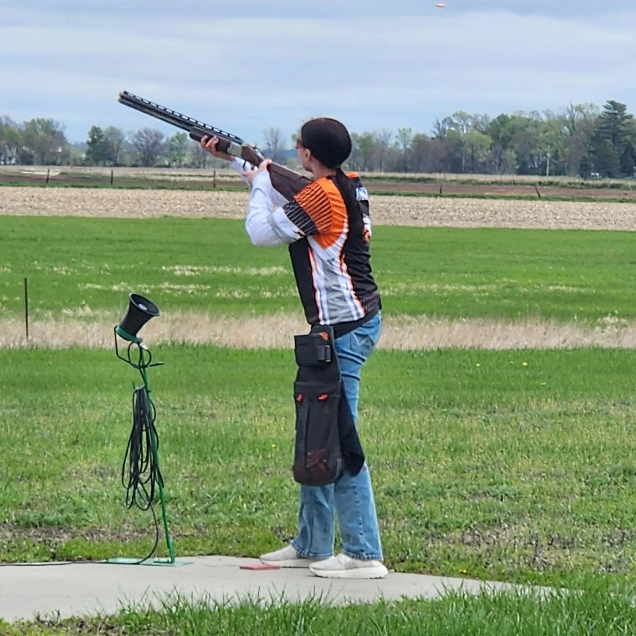 Photos of the Prairie Shooting Sports Shotgun team. Competing. Trap.