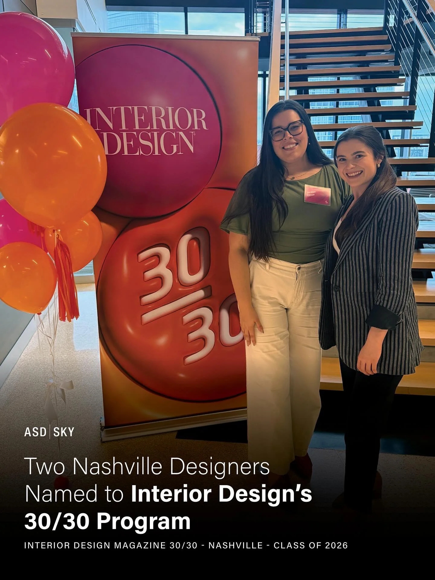 We&rsquo;re proud to share some exciting news from our Nashville studio! 🎉

Two of our designers, Jordan and Abby, have been selected for Interior Design Magazine&rsquo;s 30/30 Nashville Program, which recognizes top emerging designers and architect