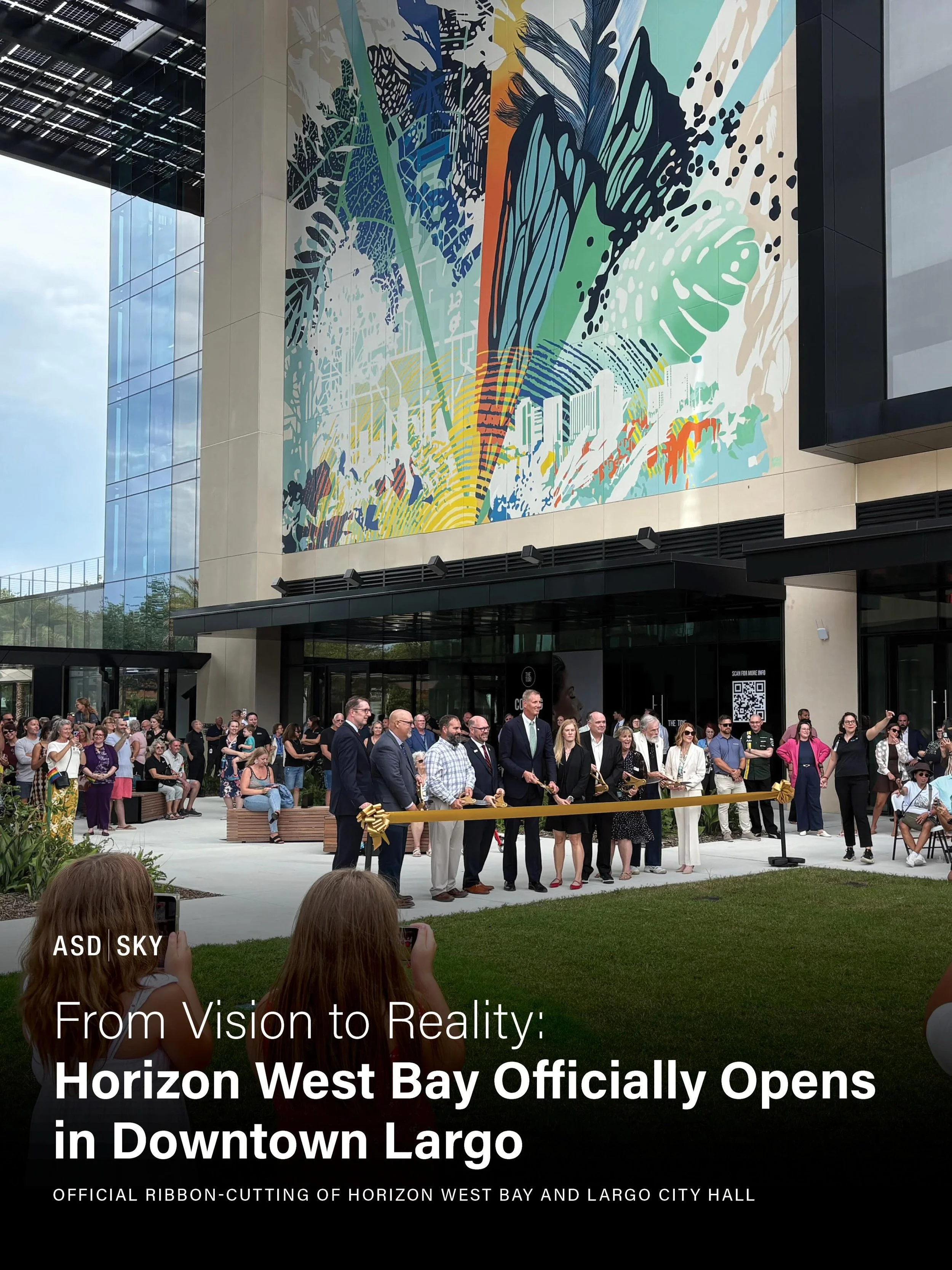 ASD|SKY was honored to celebrate the official ribbon cutting of Horizon West Bay alongside the City of Largo, project partners, and community members.

Our team is proud to have provided Architecture, Interior Architecture, and Environmental Graphics