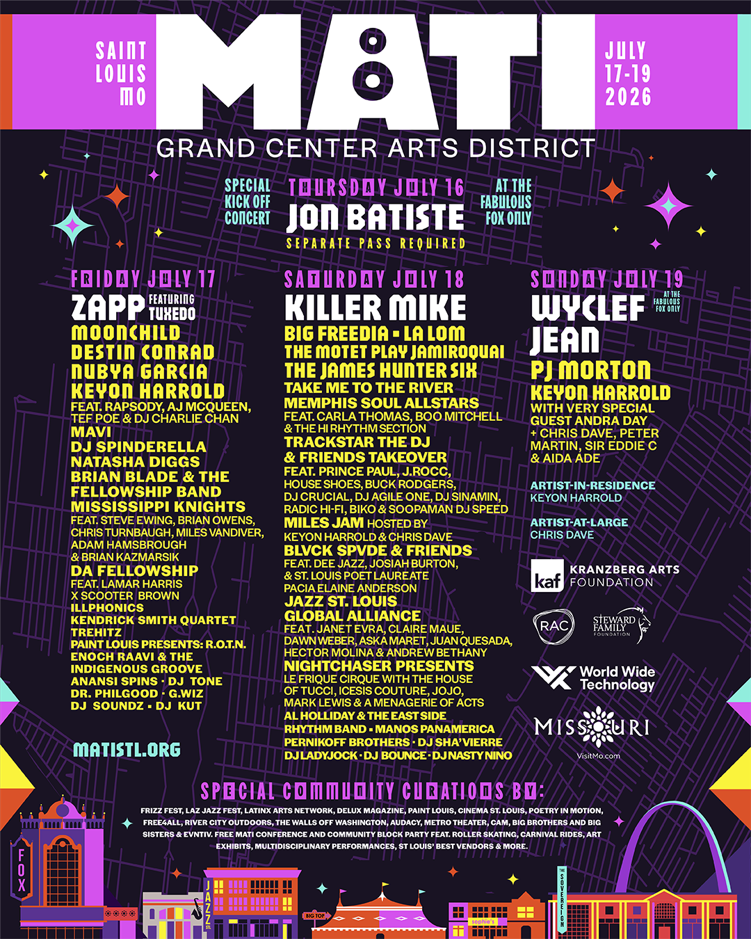 MATI Festival and Conference Announces 2026 Artist Lineup