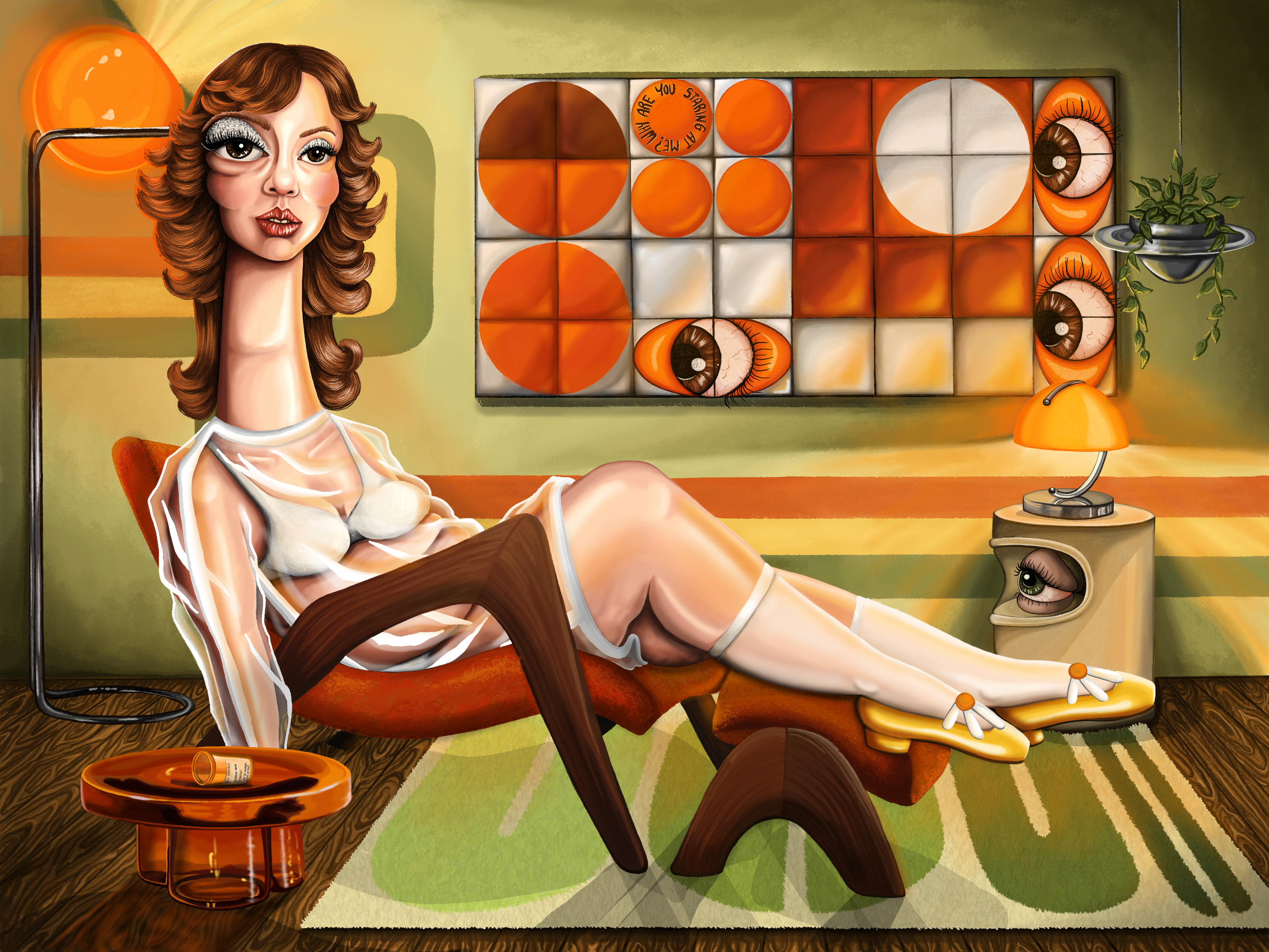Why Are You Staring At Me? Digital Painting. 