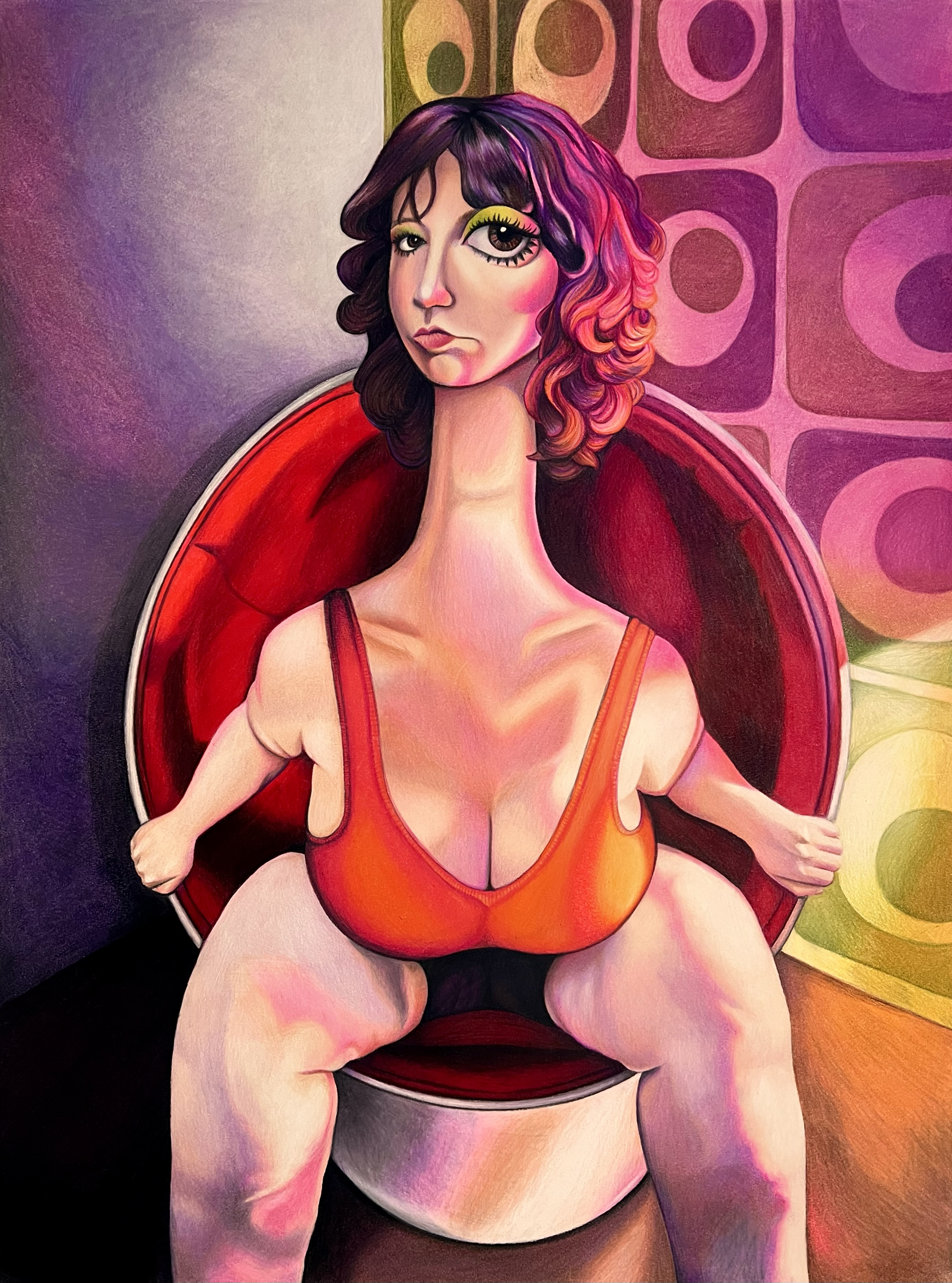 Acceptance. Colored pencil on paper. 24''x18''