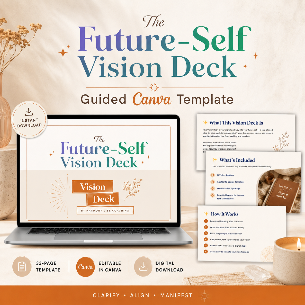 The Future-Self Vision Deck Template