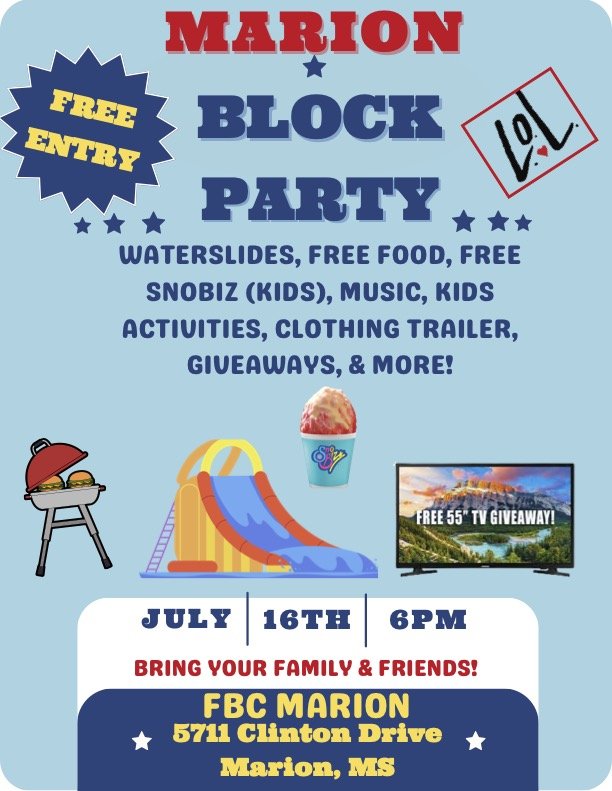 First Baptist Marion Block Party