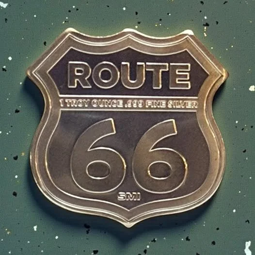 Hit the Mother Road with this Route 66 Silver Coin.