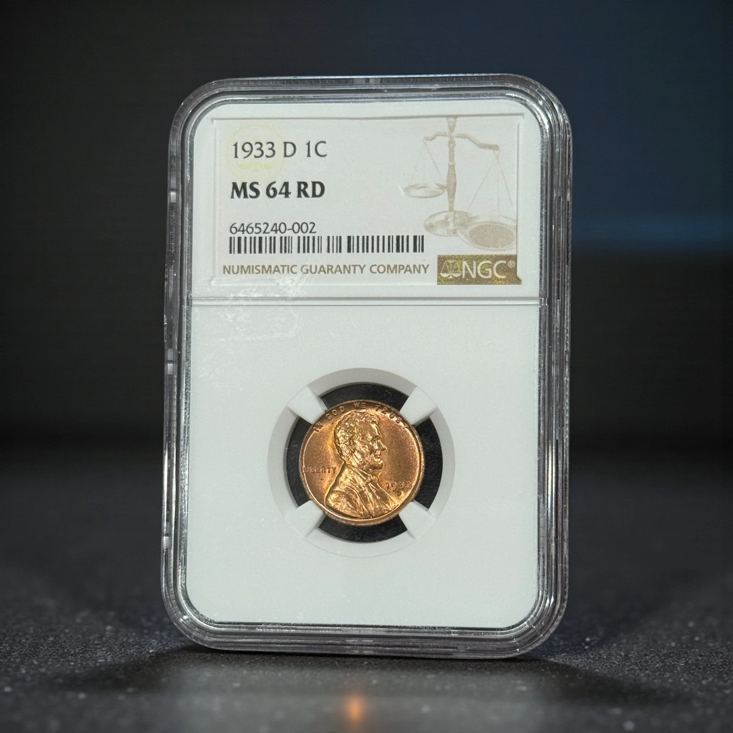 A stunning 1933D Lincoln Wheat Penny 