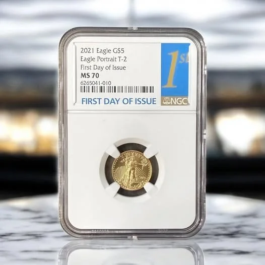 1/10 oz American Gold $5 Eagle Graded NGC MS70 