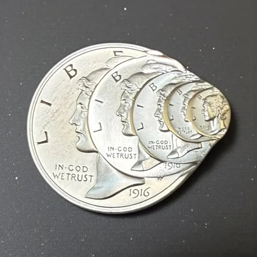 1916 Mercury Dime Fractional Multi-Strike