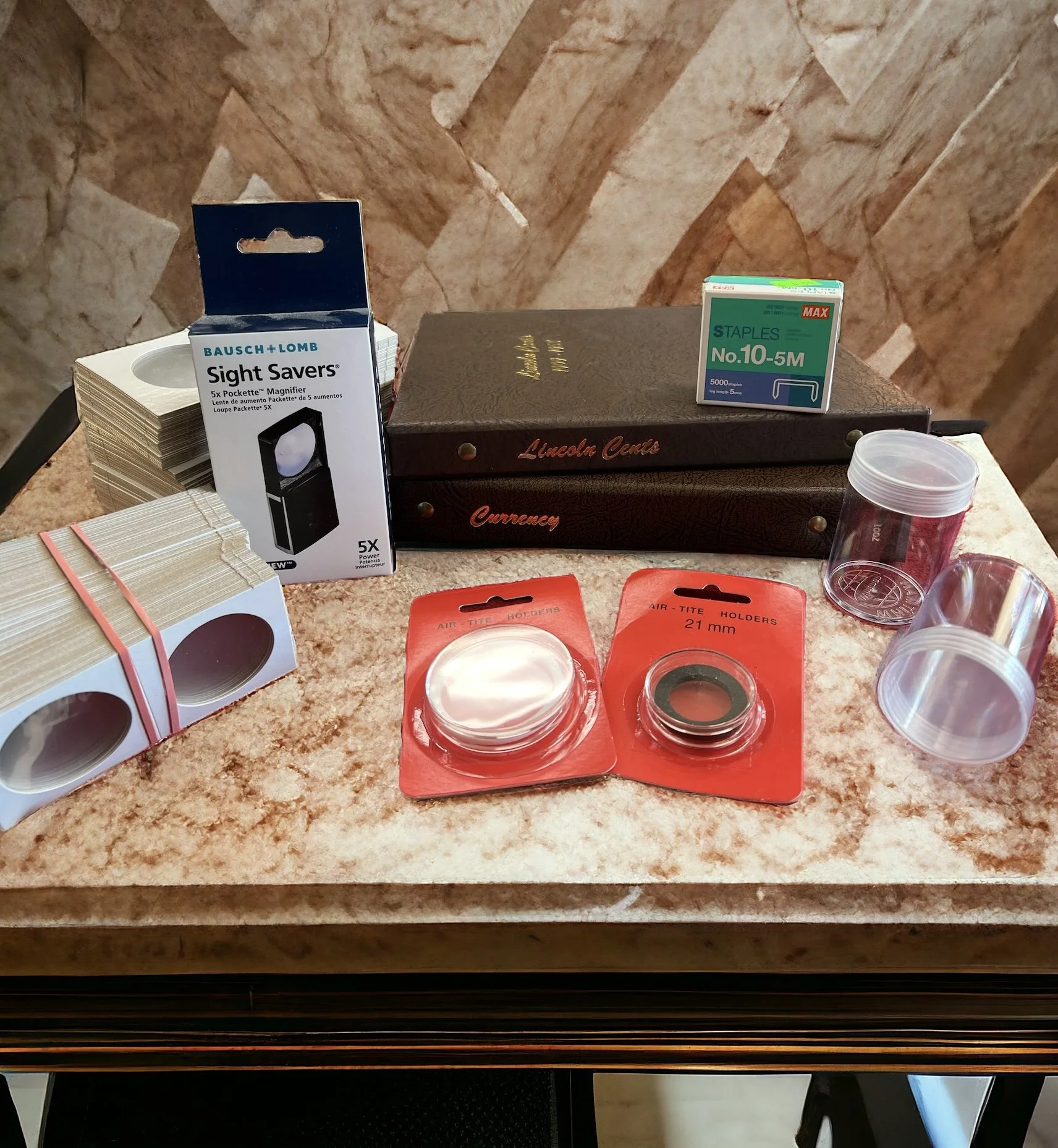 Our shop offers a wide selection of numismatic supplies.