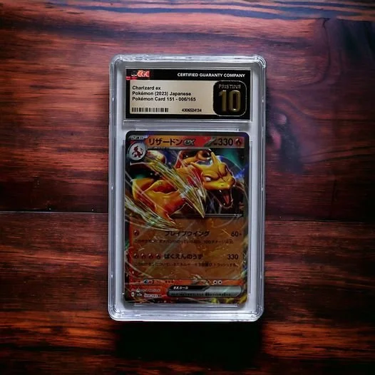Iconic Charizard card, CGC graded Pristine 10.
