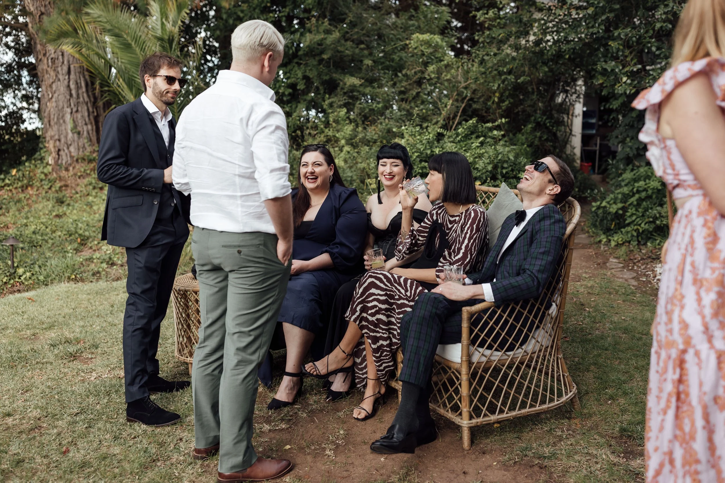 Guests at Somerley House wedding