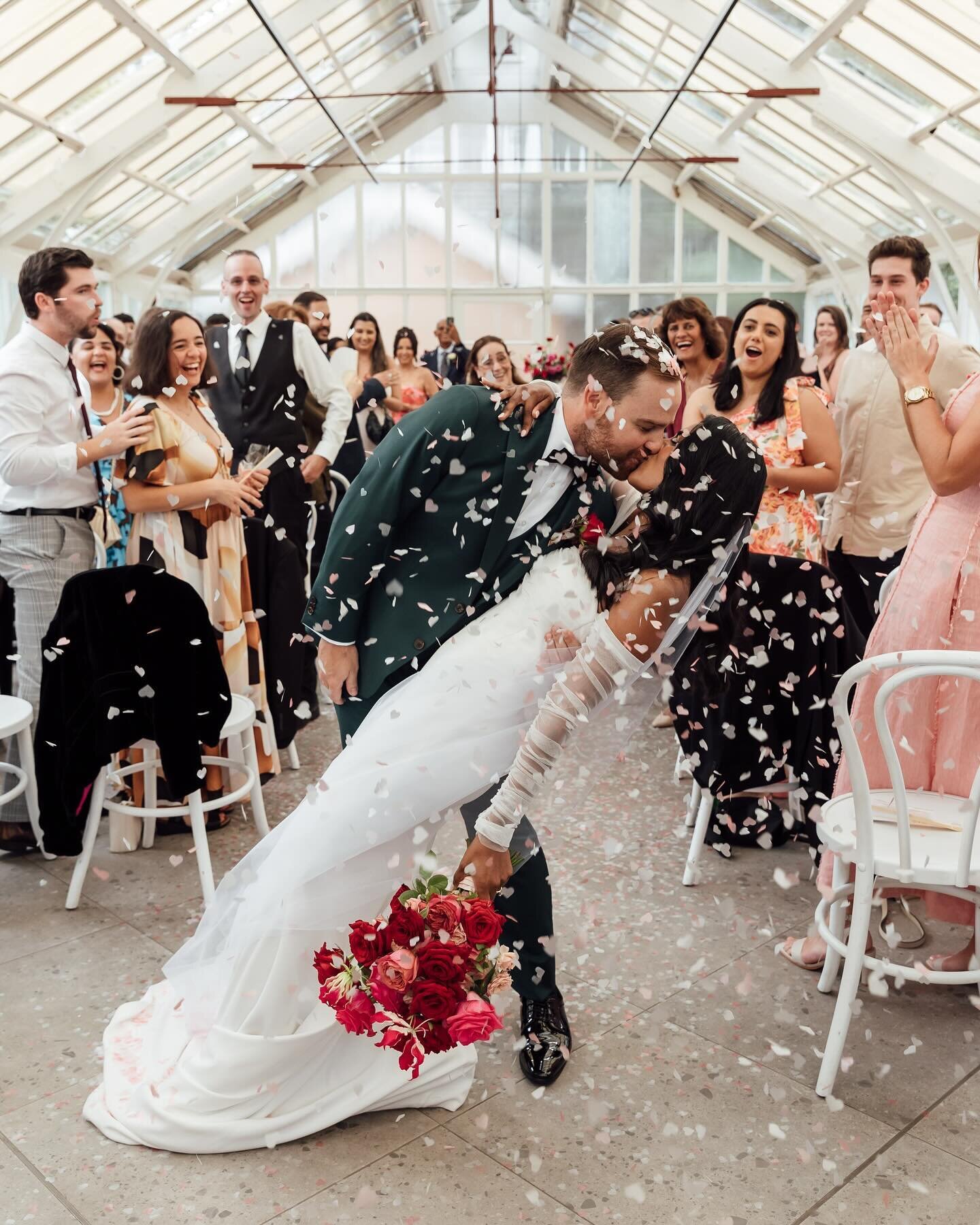 Magic, happy tears and confetti &hearts;️ An incredible day with Claudia and Kris at the always beautiful @botanicsydney 
I&rsquo;m still buzzing from this day, Claudia and Kris, thank you for having me along and sharing so many wonderful moments wit