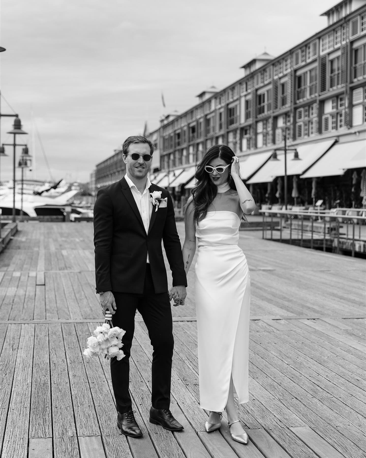 Lex + Evan &hearts;️
Just over a year ago, married in an intimate ceremony in front of their loved ones, zipping through Sydney in a 1960s red Mustang, hair flowing in the wind and smiles that couldn&rsquo;t be wiped off their faces. @lexduff, it was