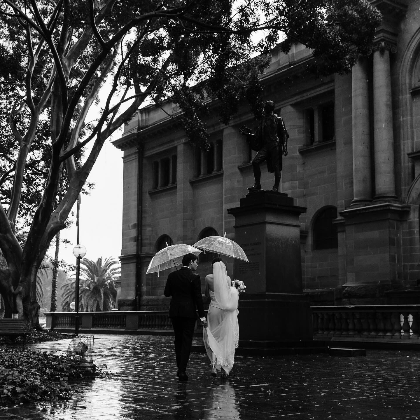 Kerrie &amp; Justin 🤍
A few weeks ago I watched Kerrie and Justin exchange vows on one of the rainiest days I can remember. The beautiful buildings of The Mint were the perfect place to say I Do on a rainy day with its old world feel and stunning ar