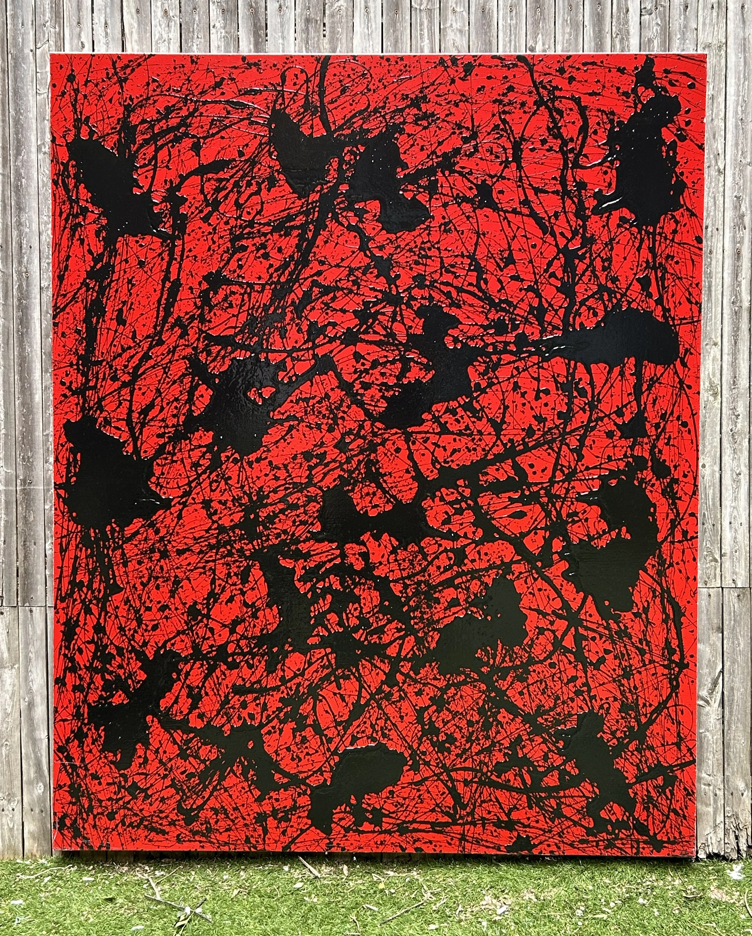 Composition 210 Enamel on Canvas 72x 60-fence-edited ec.jpg