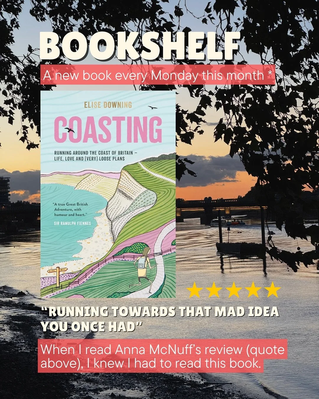 &ldquo;Running towards that mad idea you once had.&rdquo; ✨

* A day late for Bookshelf &mdash; &ldquo;medal Monday&rdquo; got in the way this week, but I wasn&rsquo;t going to skip it. 📚 
When I read runner and writer Anna McNuff&rsquo;s (The Pants