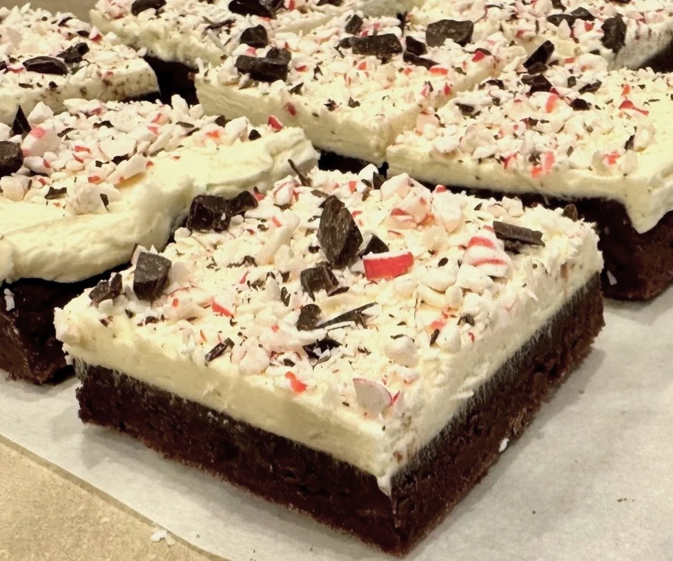 Peppermint Crunch Brownies