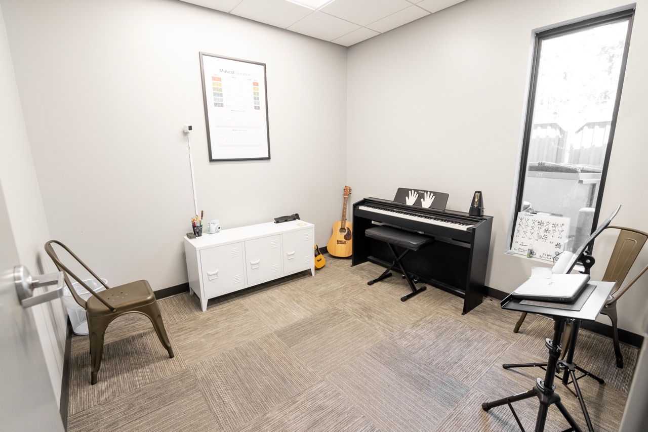 Private lesson room at the Learn Music Townie Campus in Cornelius, NC