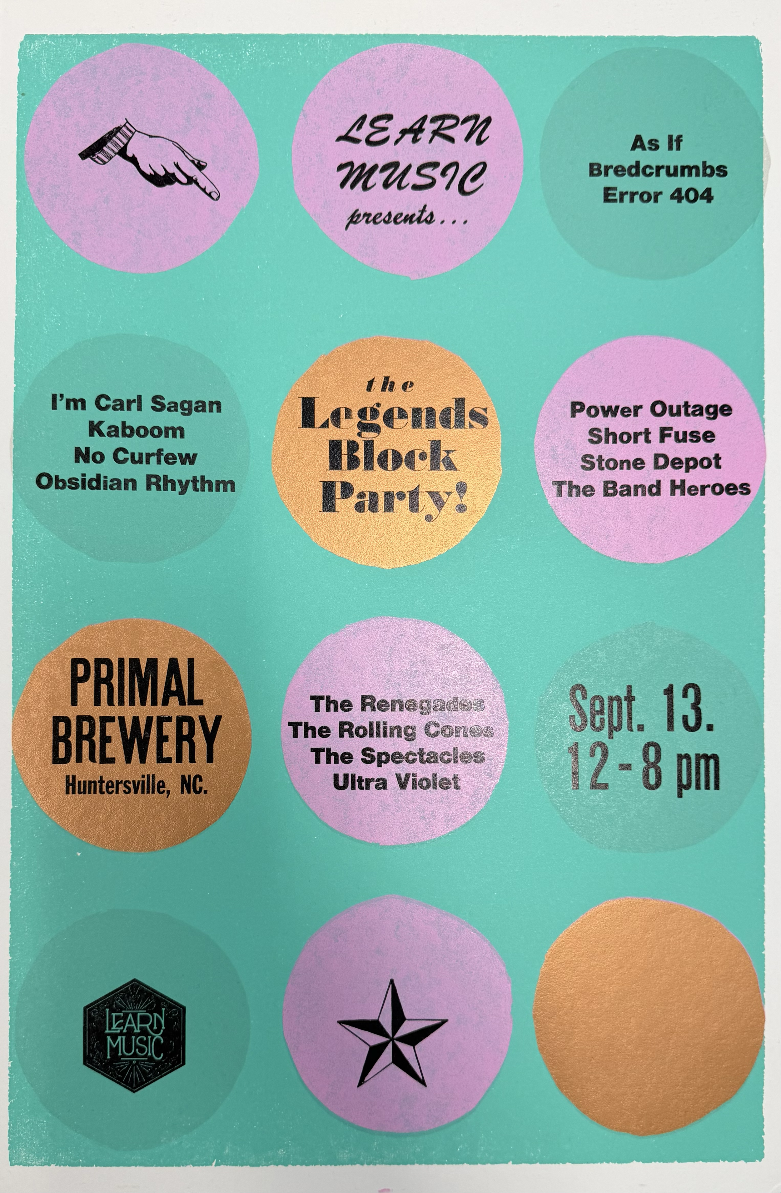 Legends Block Party Poster - Sep 13, 2026