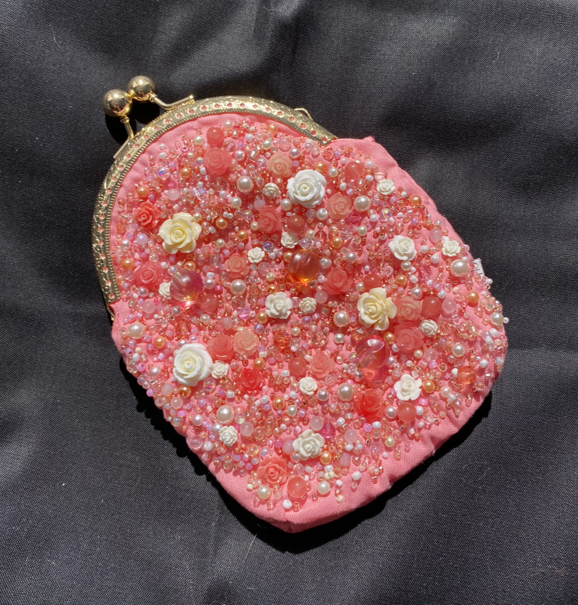 Peaches and cream purse