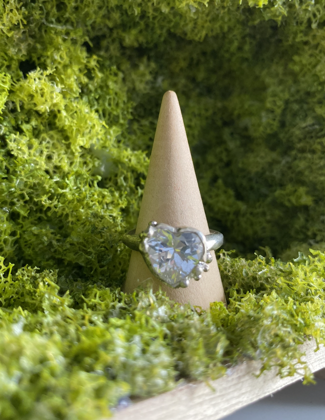 White Natasha ring