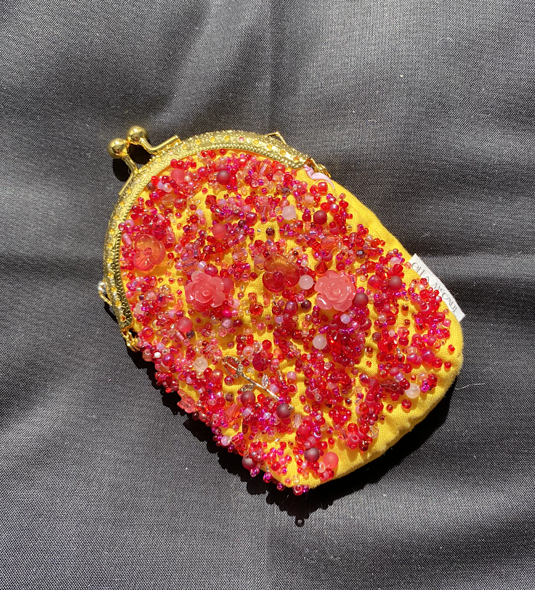 Yellow/pink midi purse
