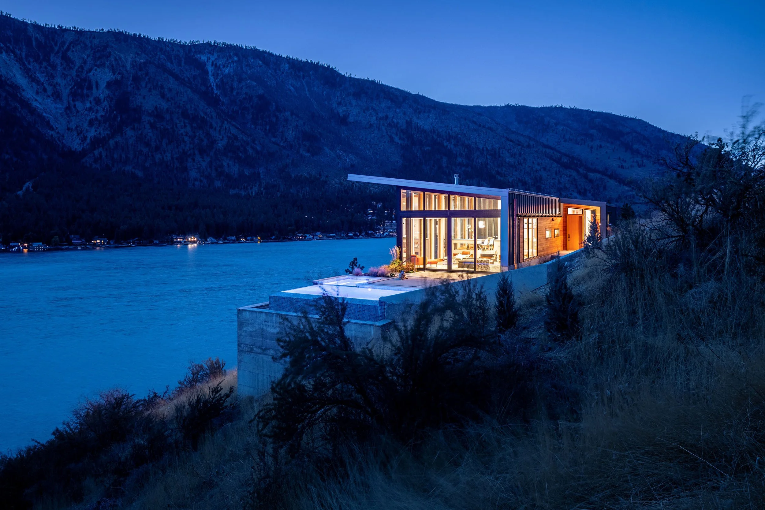 Inside the Lakeside Home That Turns a Steep Slope Into Easy Living