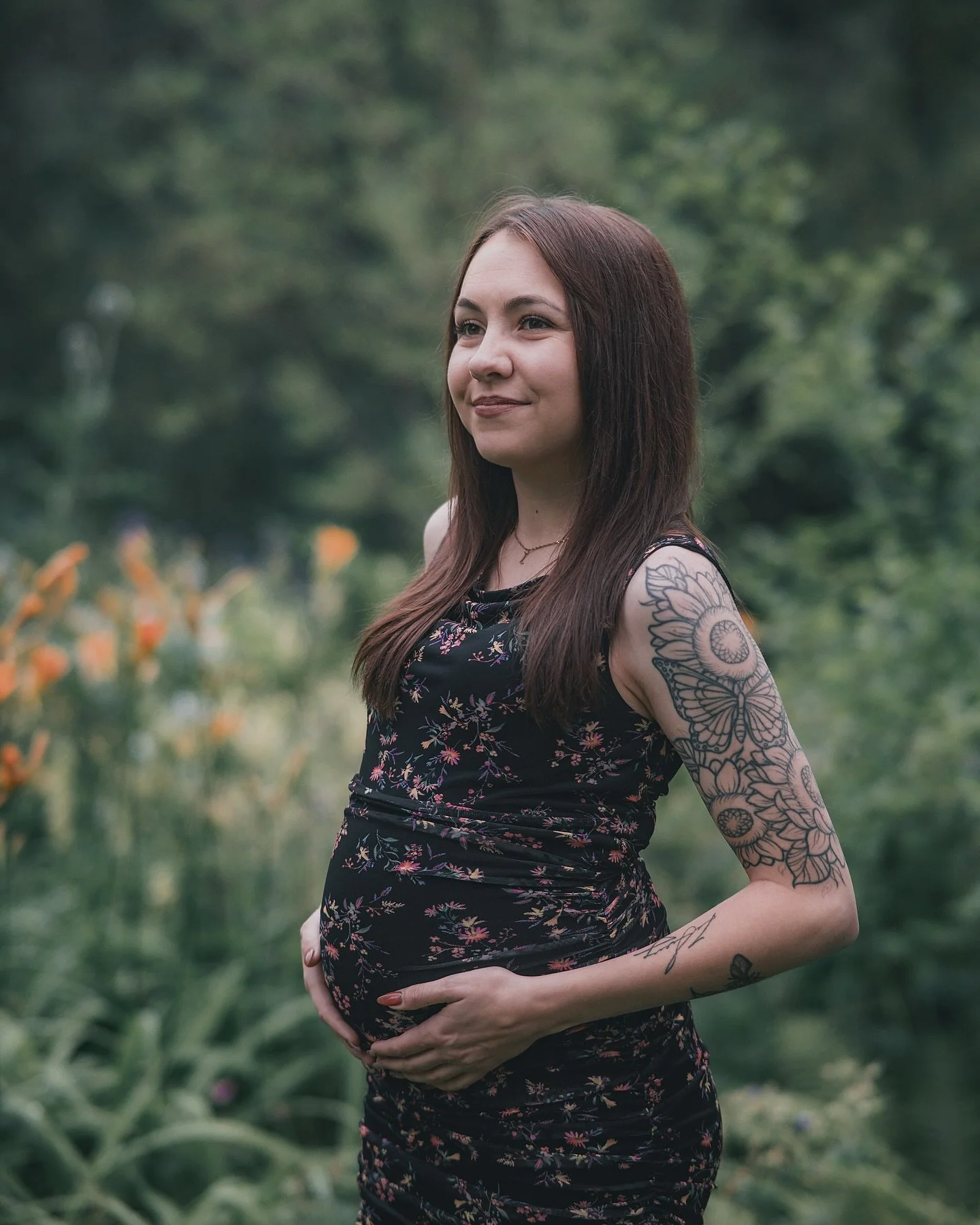 One of the beautiful privileges we sometimes get as photographers is having a chance to capture the maternity session and then meeting the baby for another shoot after they've come into the world.  We were so grateful to meet this one.
We don't post 