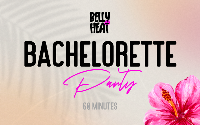 Belly Heat Bachelorette Party thumbnail, 60 minutes, pink hibiscus flower design