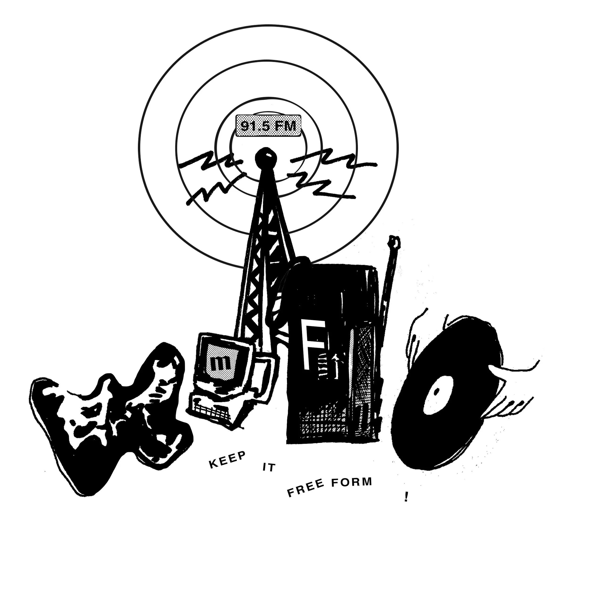 WMFO Radio 2023 membership drive merch