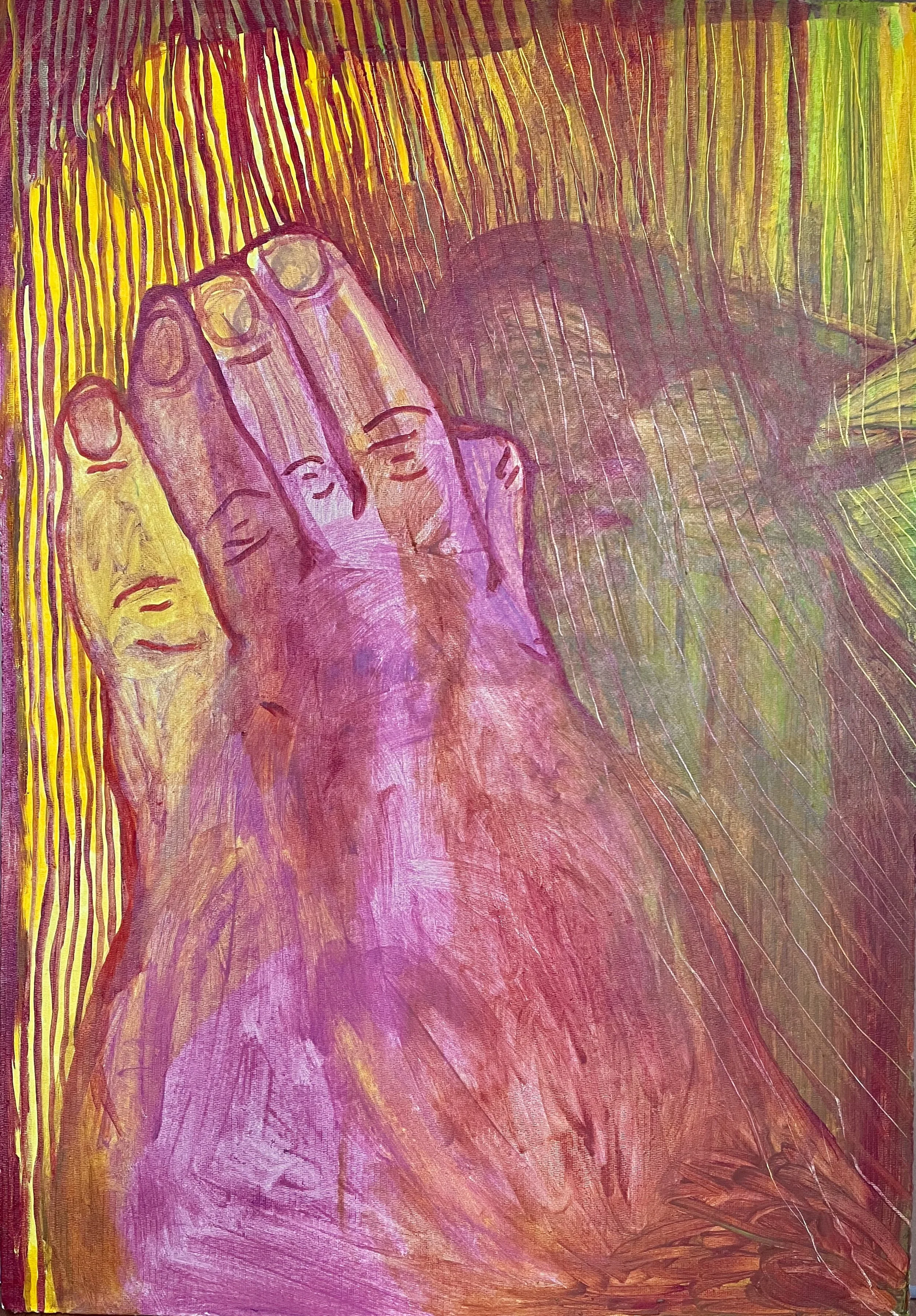 Rhythm of Labor 1960, acrylic on panel, 30"x45"