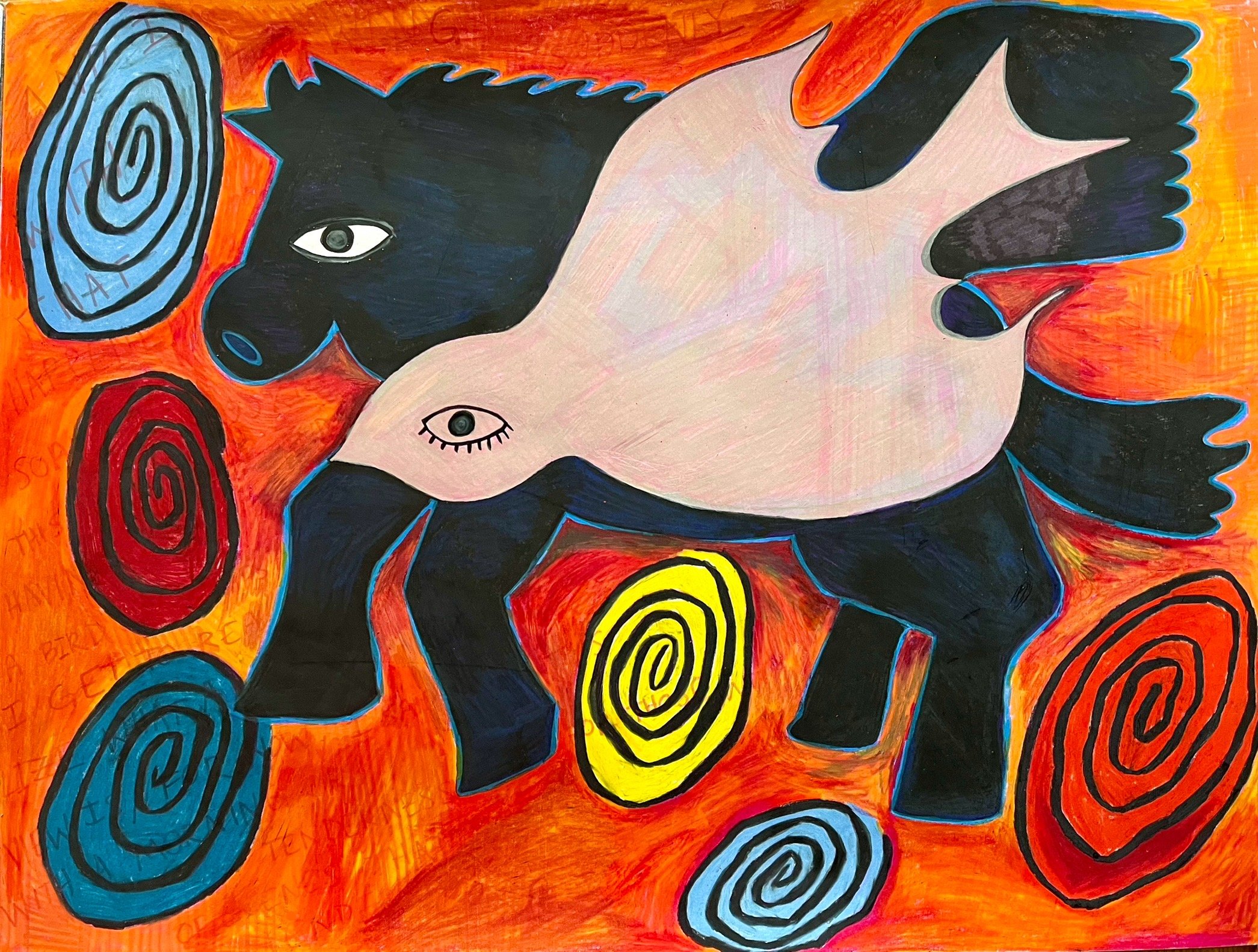 A Small Eternity II, 24" x 18", colored pencil and ink on paper