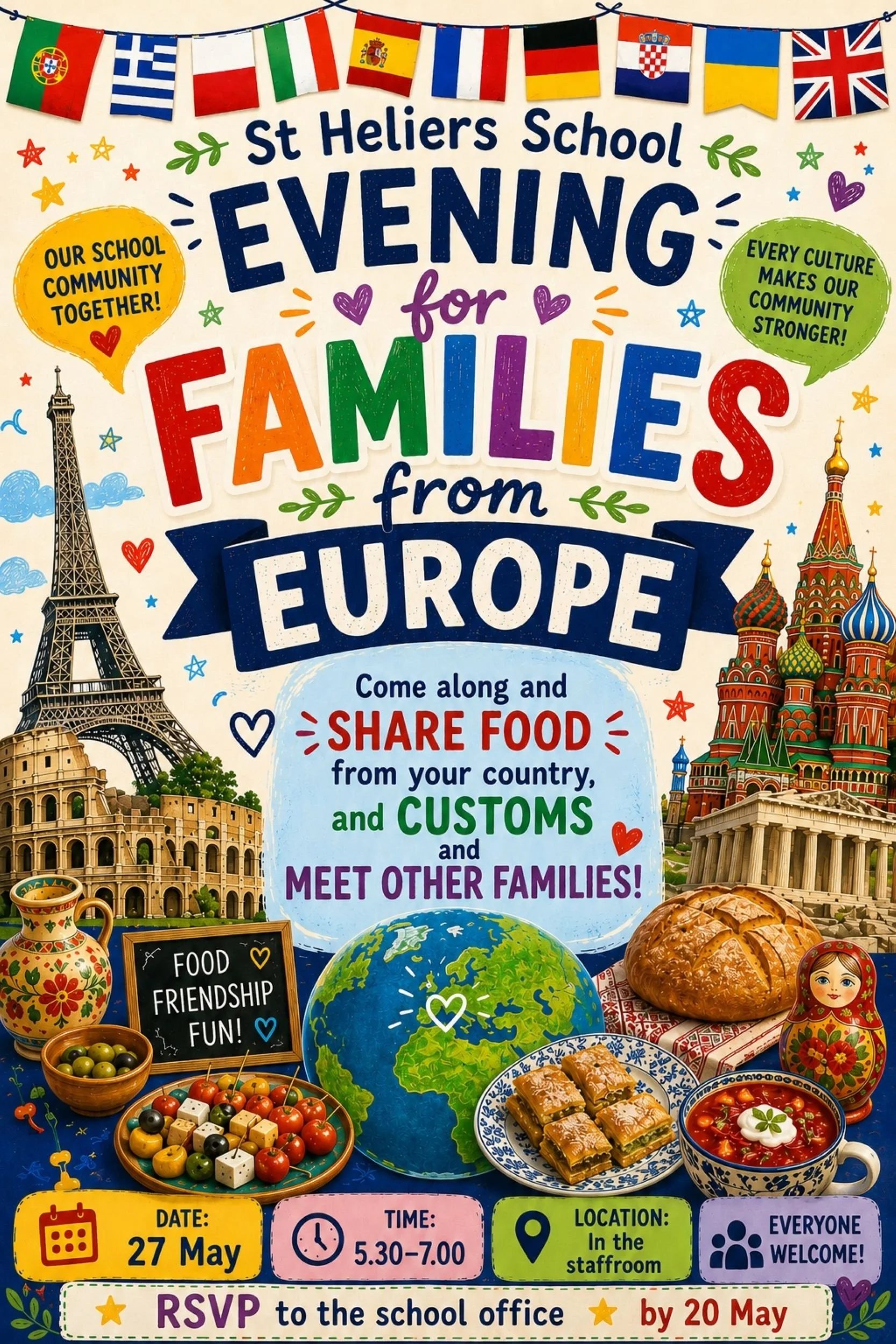 Evening for Families from Europe - Get Together and Shared Dinner