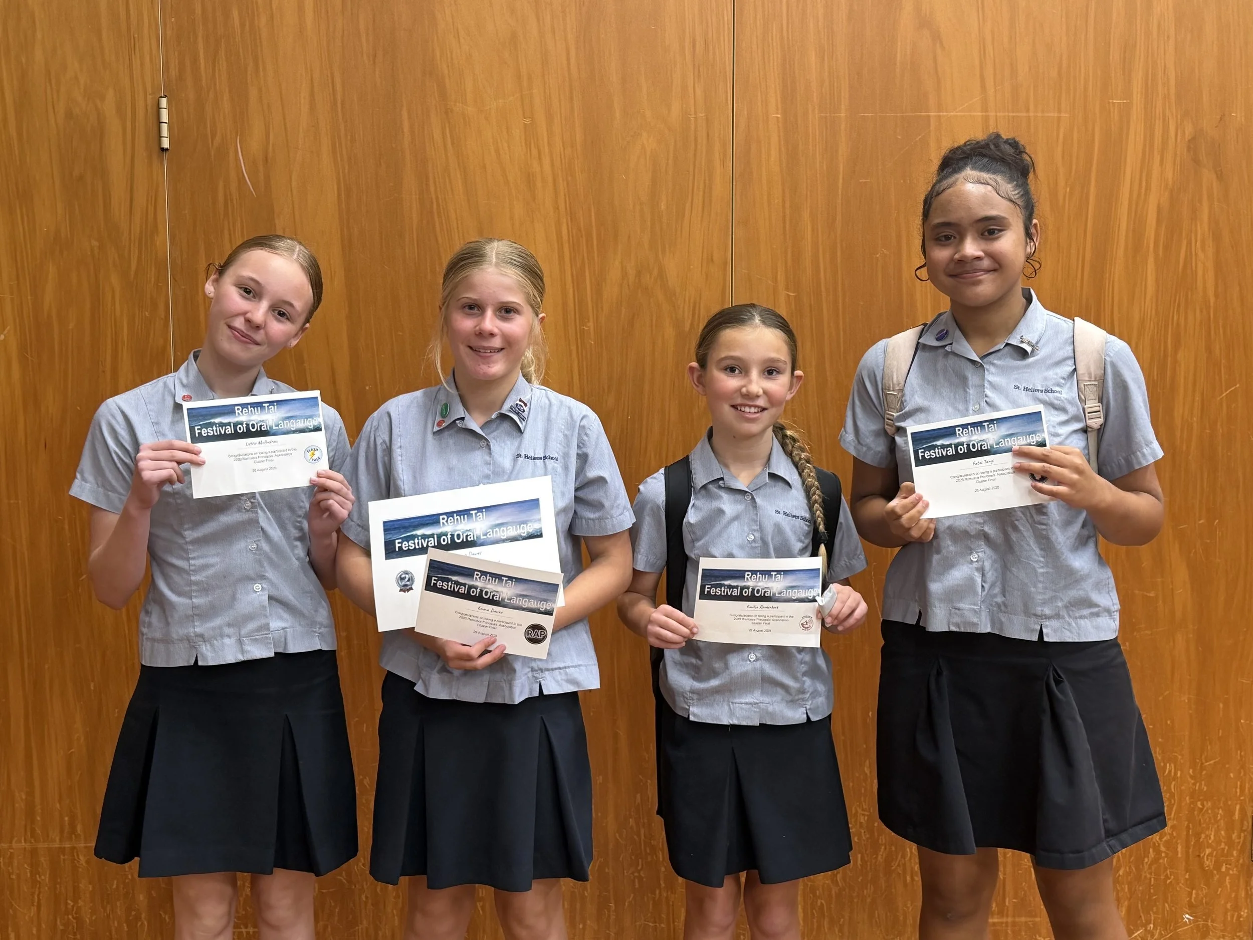 Remuera Cluster Intermediate Rehu Tai 2nd Place and excellent representation