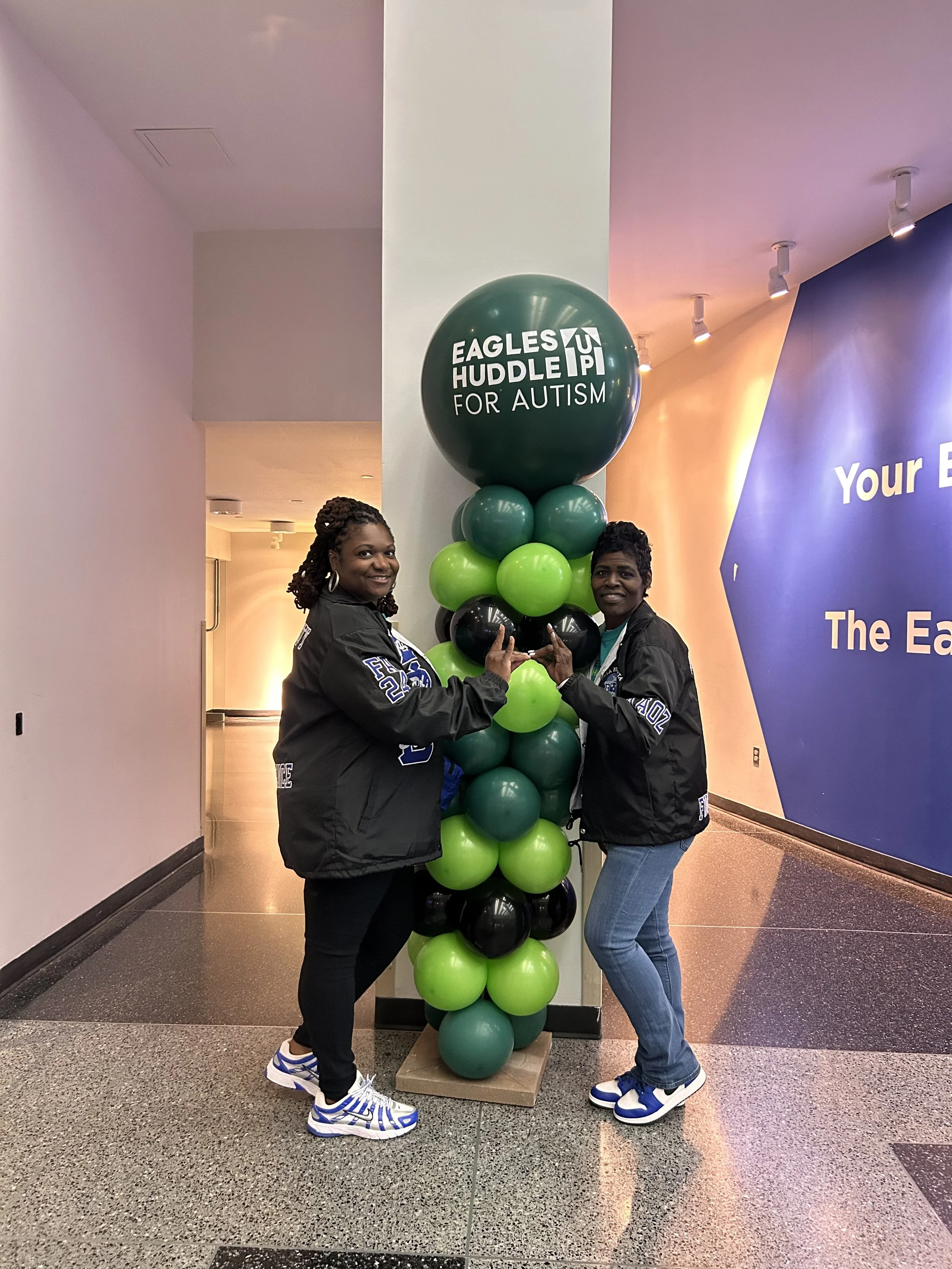 EAGLES HUDDLE  UP FOR AUTISM'