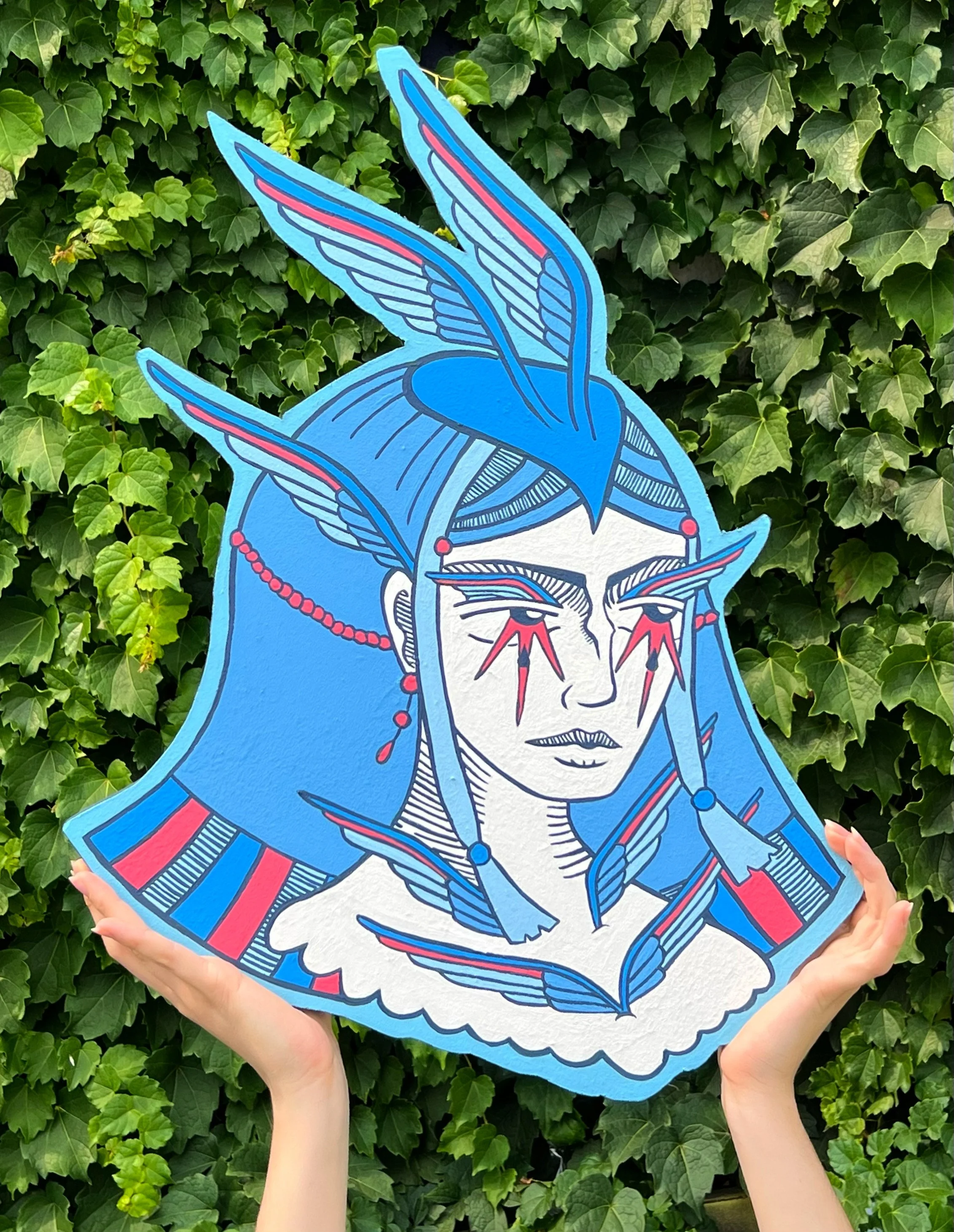 "Phoebe," 2026, Latex on MDF, 14in x 23in, sold