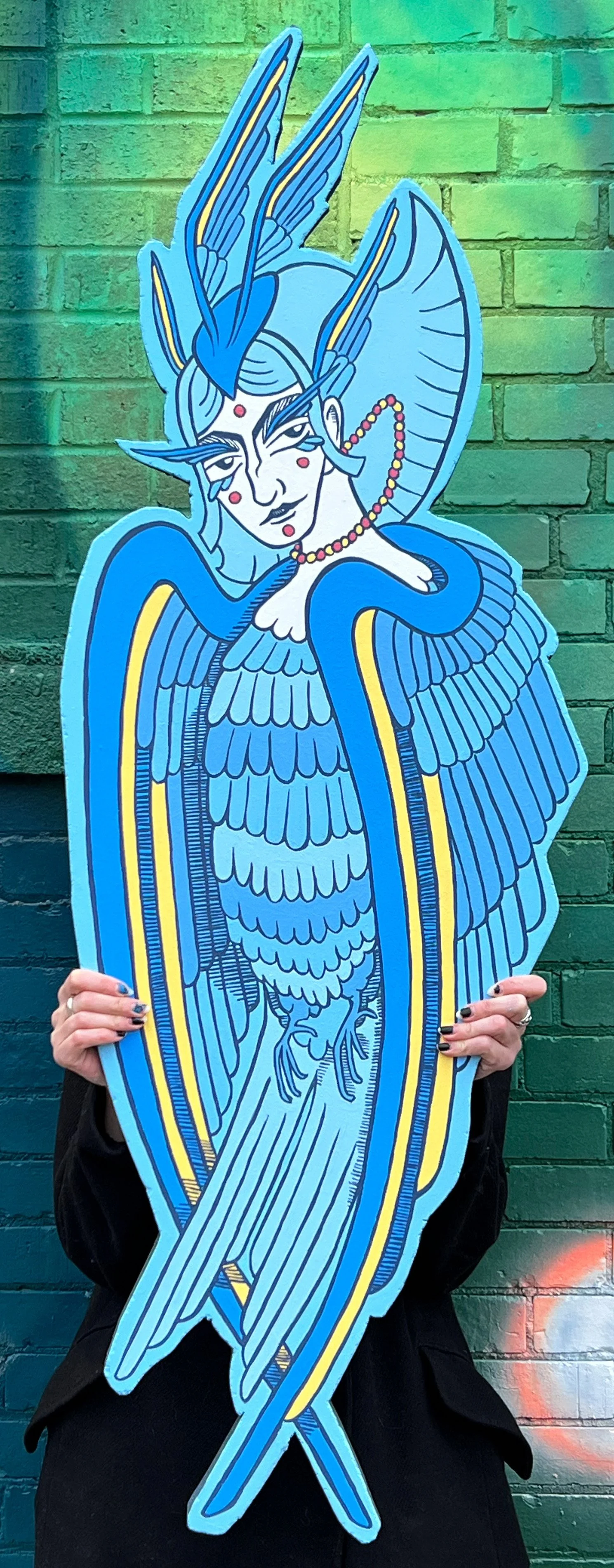 "Kalandra," 2026, Latex on MDF, 15in x 51in