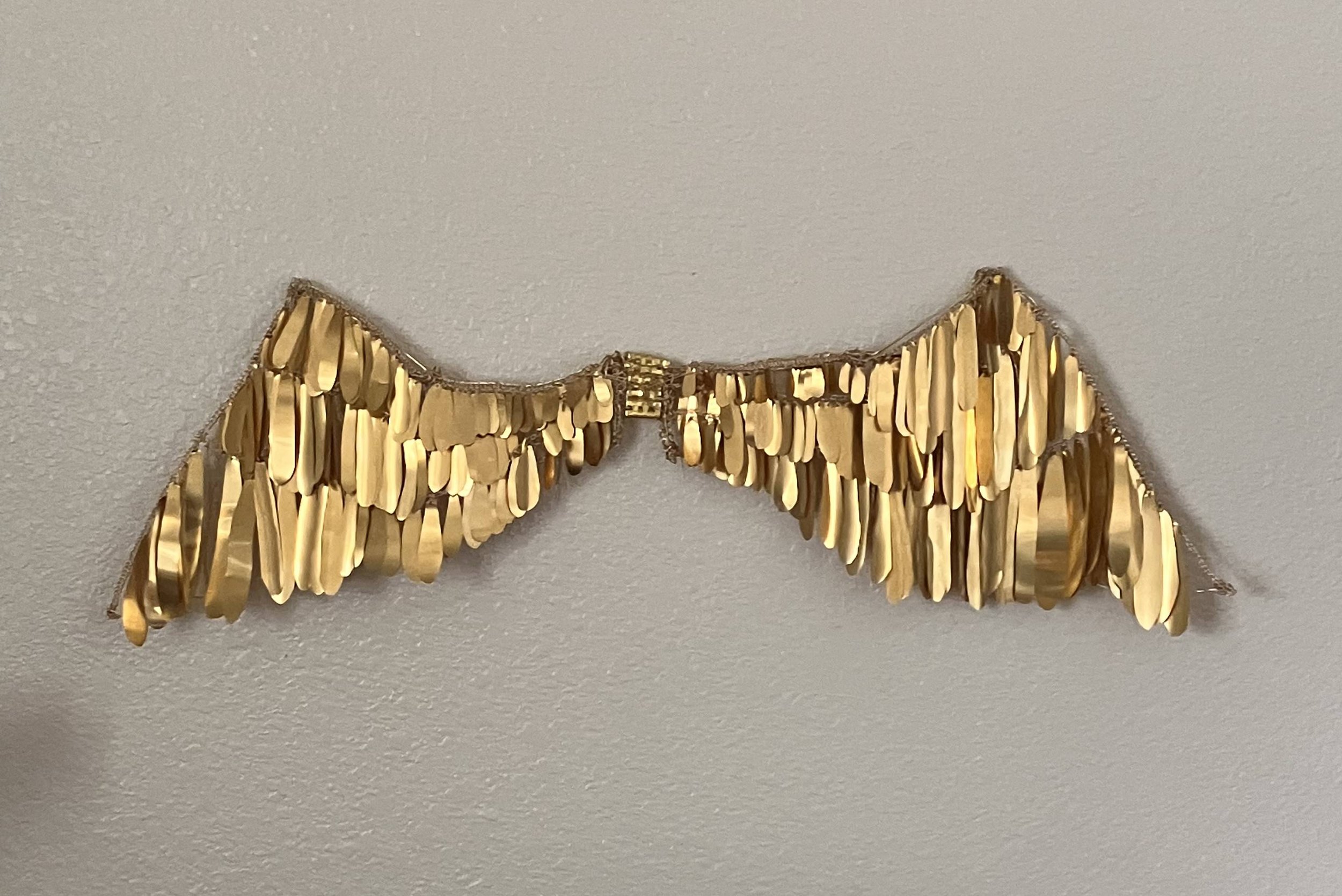 "golden wings" brass (31 x 10 in)