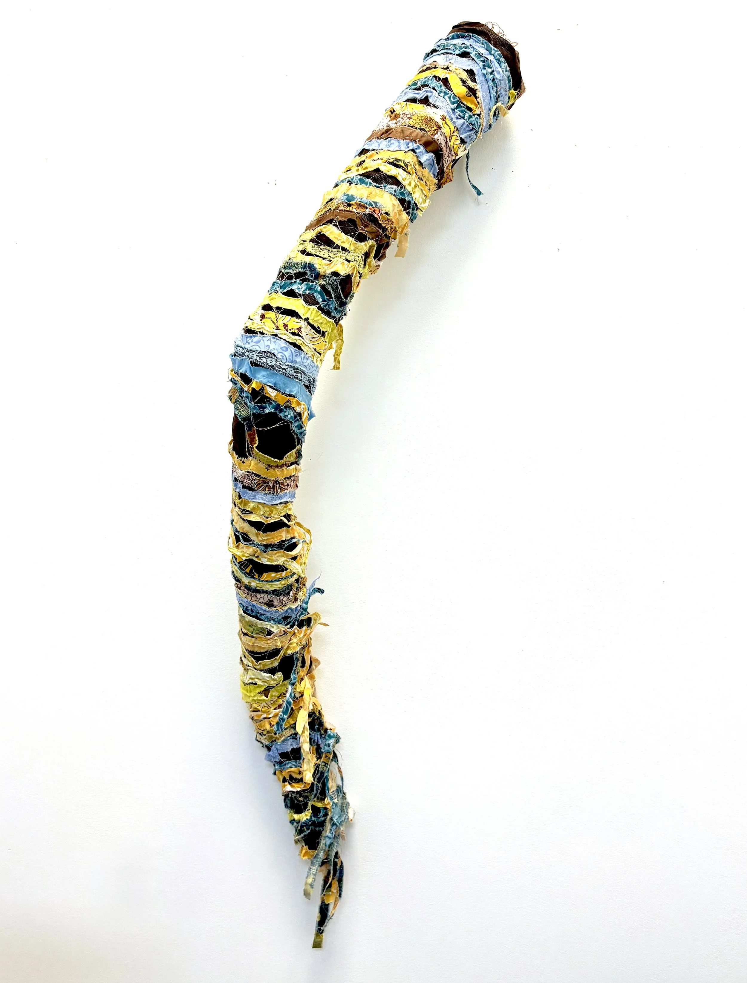 Tear, 8x60x14 in., vinyl, cotton, lace, wire, thread, 2025