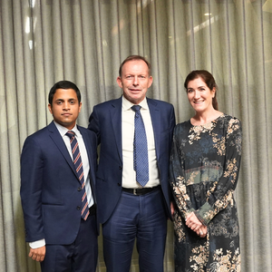 Alumni Adil Cader Interviews Former Australian Prime Minister Tony Abbott