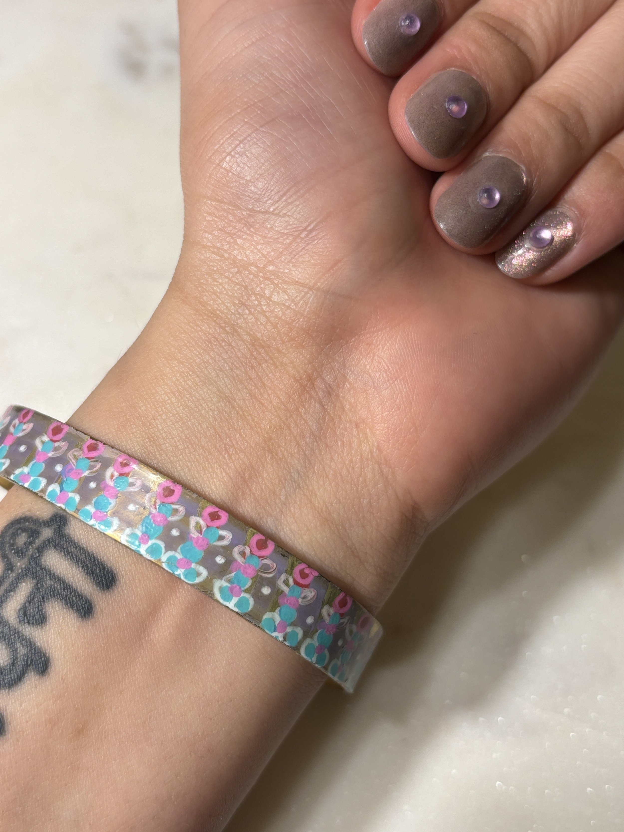 Blue & Pink Metal Healing Band