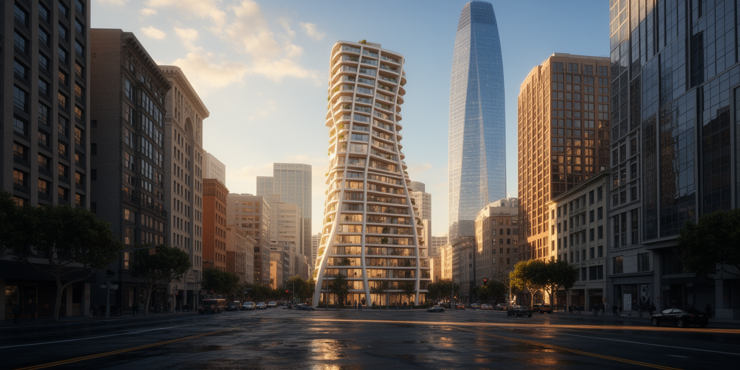 AI-ASSISTED PARAMETRIC SKYSCRAPER: RHINO MCP + FLUX RENDERING WORKFLOW